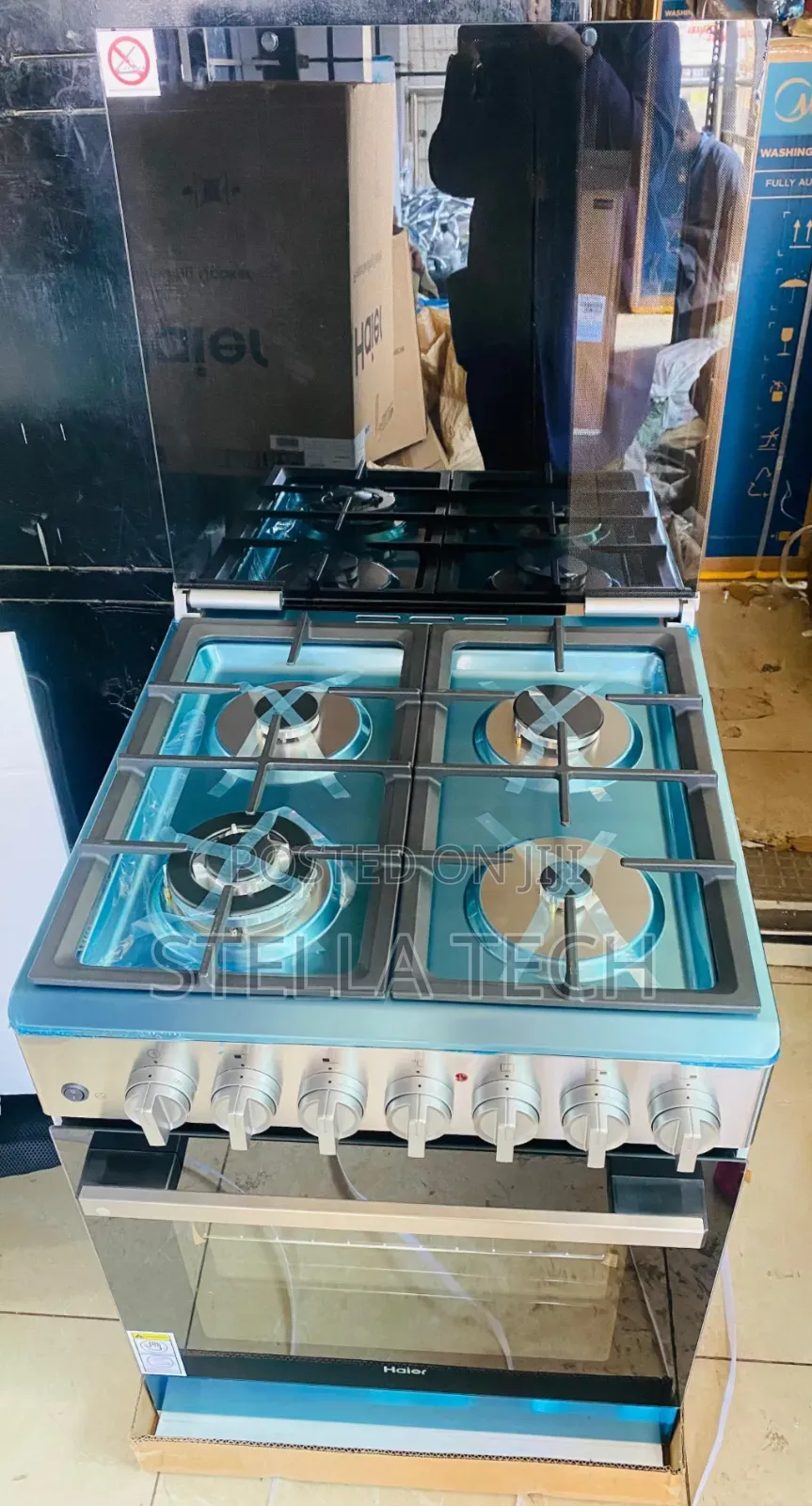 Haier 60*60 4G With Wok Burner, Electric Oven and Gas Sensor