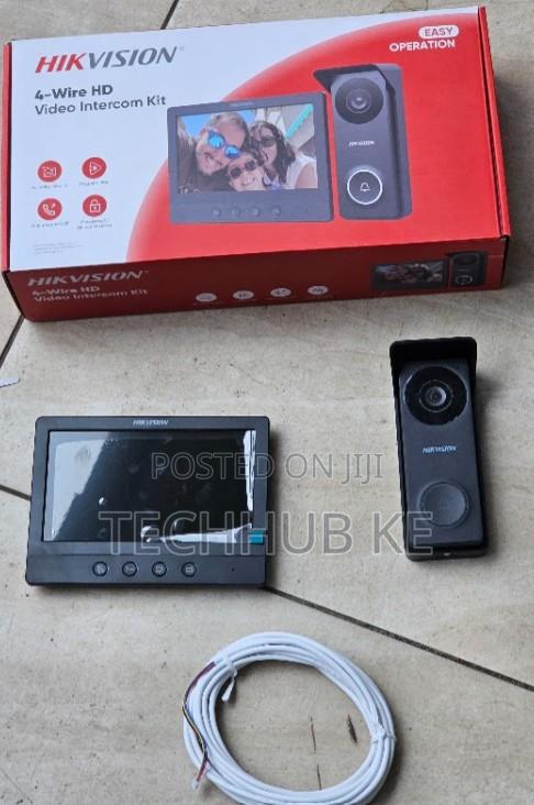 4 Wired Video Intercom System, 7 Inches Video Doorbell