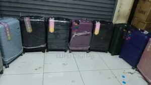 Rubber( Pp) Suitcase* *With Double* *Zip (Anti Theft Zipper)size 27