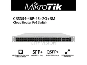 MikroTik CRS354-48P-4S+2Q+RM PoE Switch