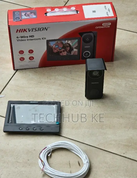 Hikvision Video Door Entry System 4-Wire HD Intercom Kit