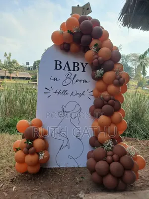 Babyshower Backdrop and Seat Arrangements