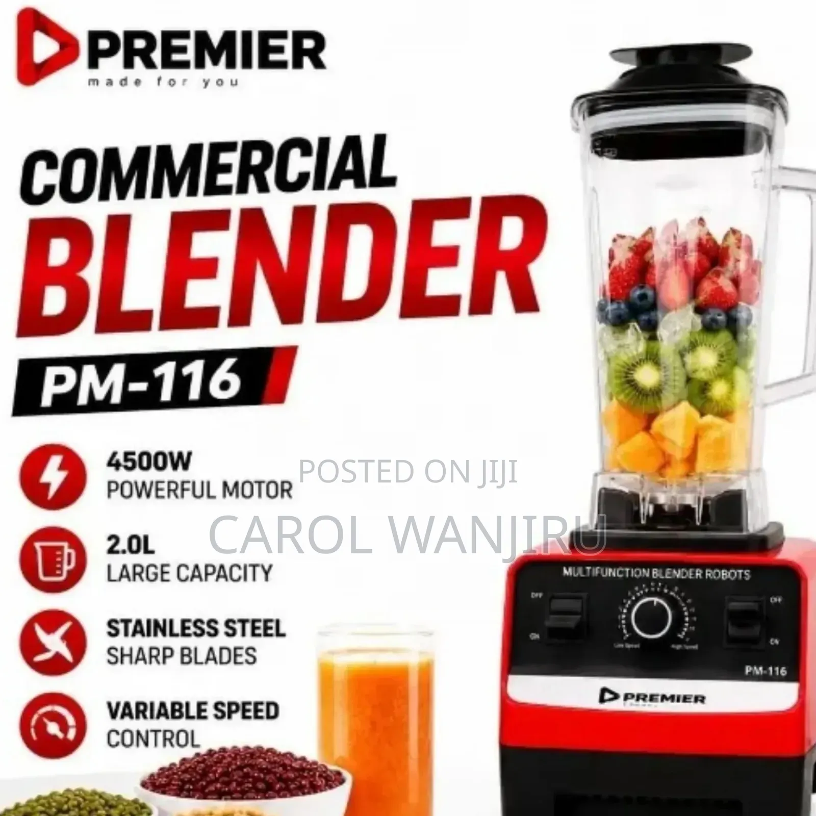 Quality Premier Commercial Blender/Premier Commercial Blender