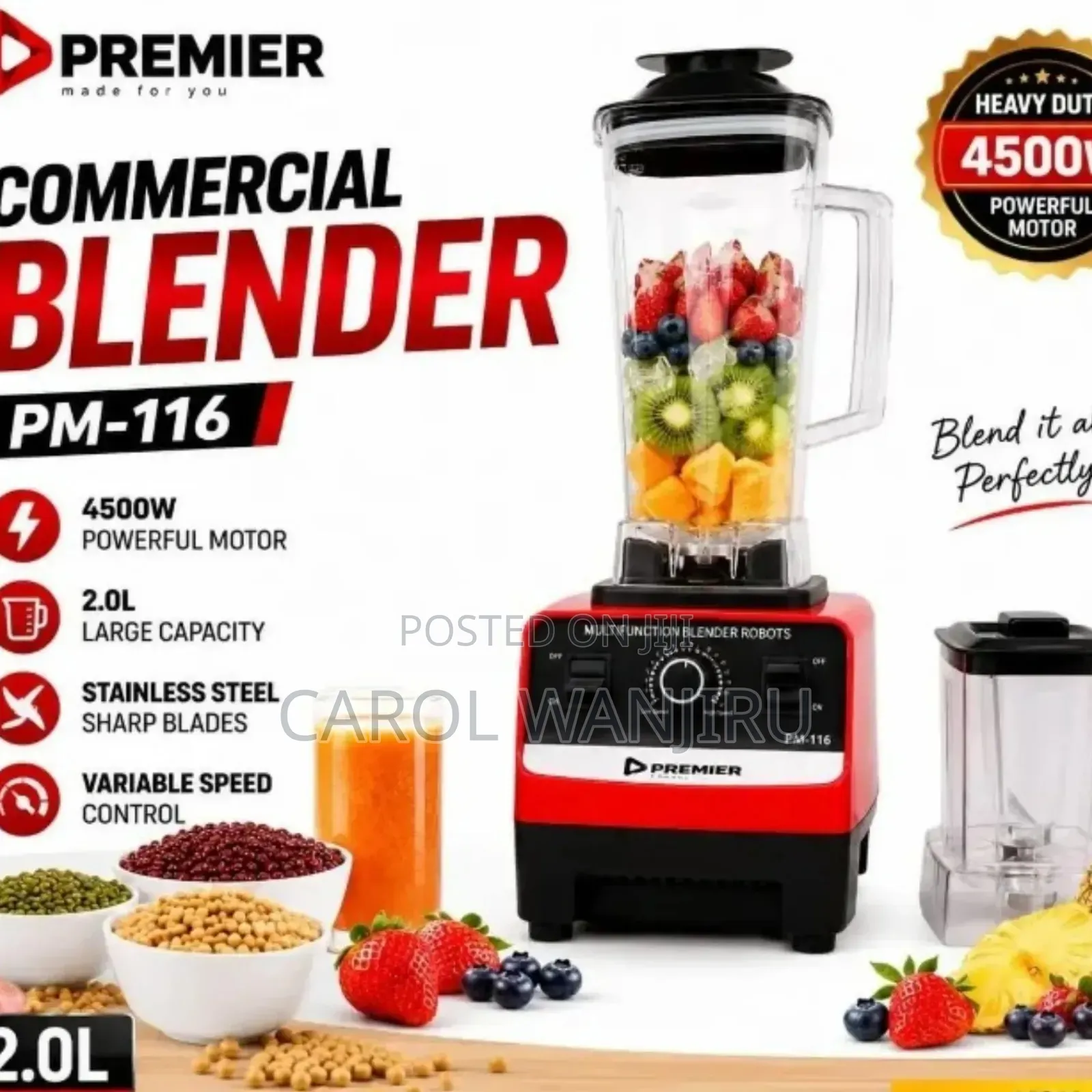 Quality Premier Commercial Blender/Premier Commercial Blender