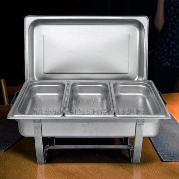 Cost-Effective Prices 11L Stainless Steel Triple Chafing Dish - main view