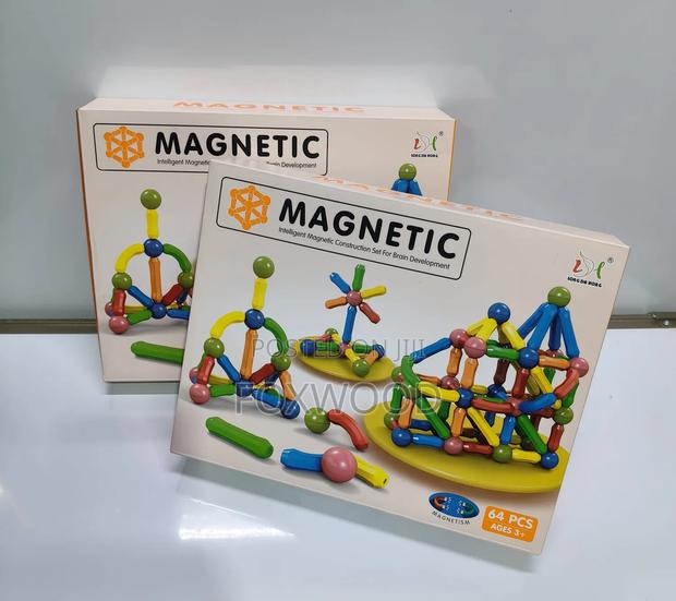 64-Piece Magnetic Construction Set - main view