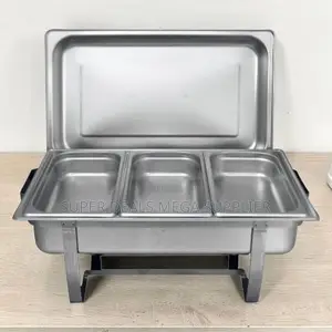 Direct Supplier Prices 11L Stainless Steel Triple Chafing Dish