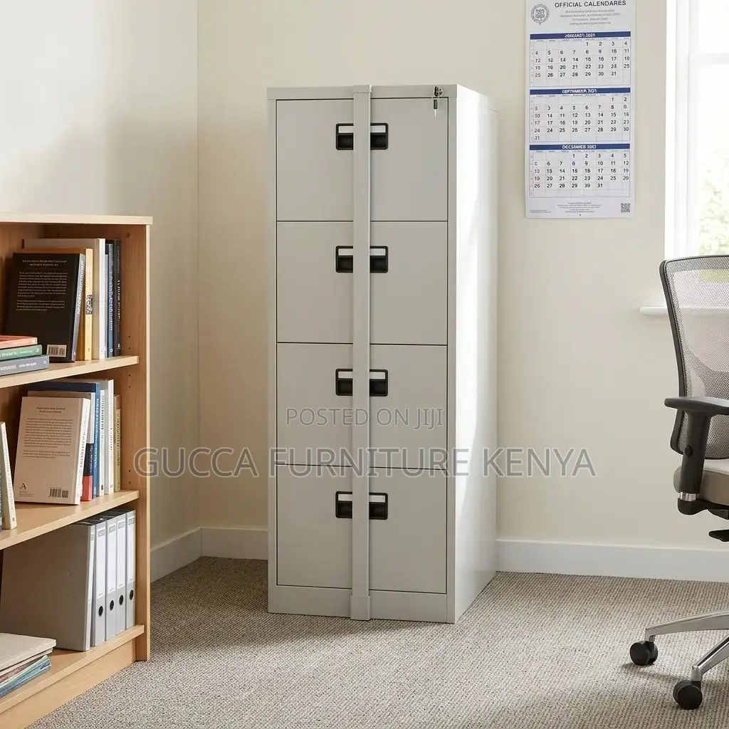 4-Drawer Locker Cabinet With Bar