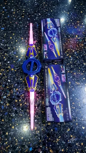 Optical Spin Double Blade Glowing Toy Sword With Sound Effects