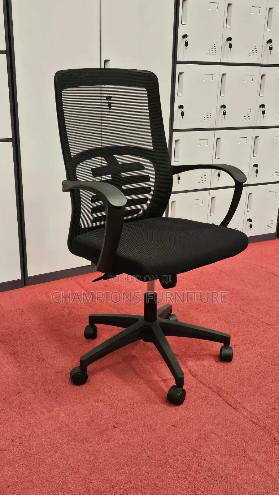 Black Mesh Comfortable Office Chairs
