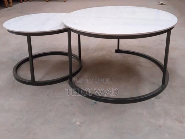 Round Natural Marble Table - thumbnail 2