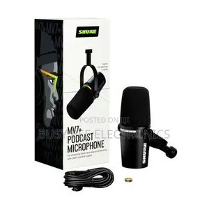 Shure MV7+ USB Broadcast Microphone