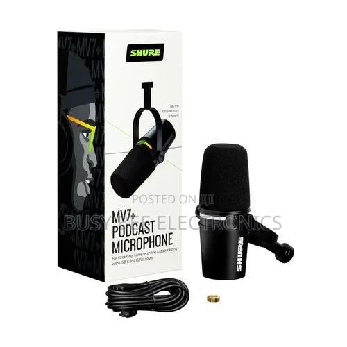Shure MV7+ USB Broadcast Microphone