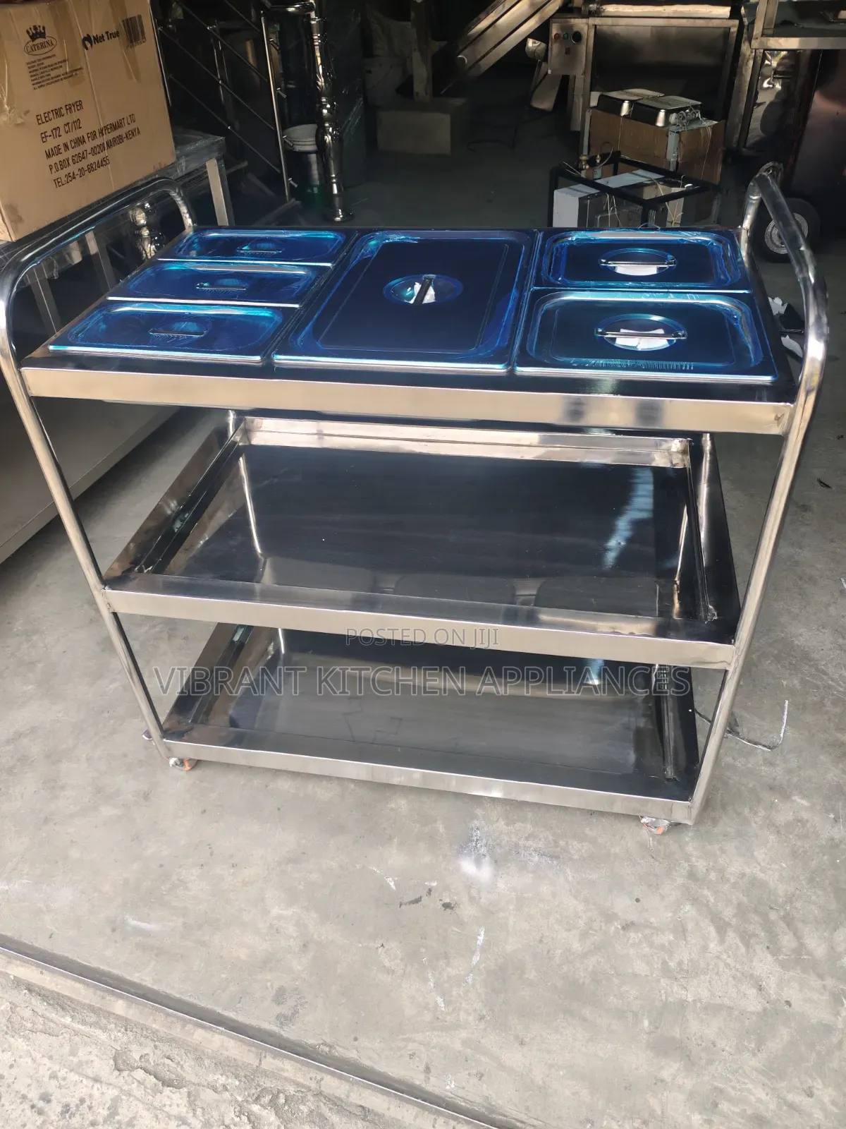 3-Shelf Restaurant Service Cart