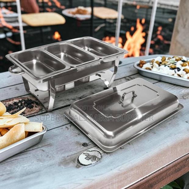 Retailer Prices 11L Stainless Steel Triple Chafing Dish