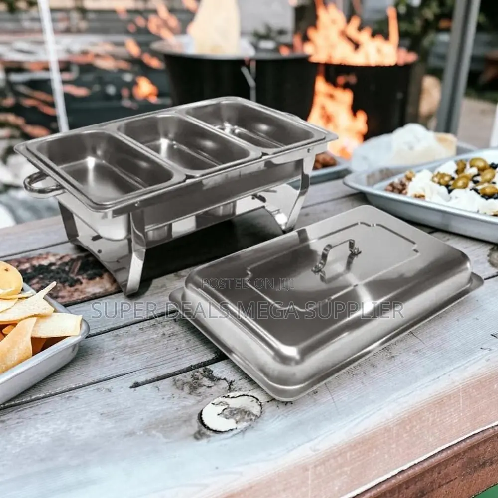 Food Warmer 11L Stainless Steel Triple Chafing Dish