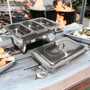 Food Warmer 11L Stainless Steel Triple Chafing Dish