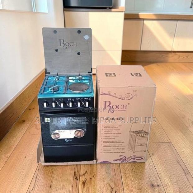 Modern Practical 3 Gas Burners+1 Hotplate Free Standing Cooker - main view