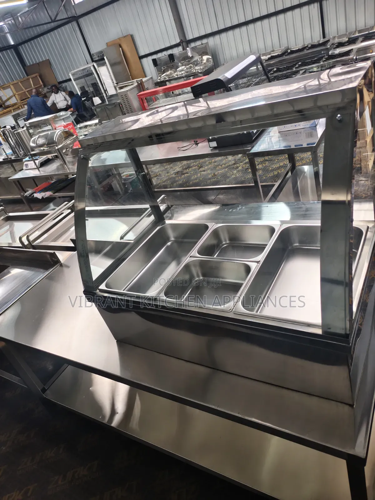 Table Top Food Warmer With Glass Canopy