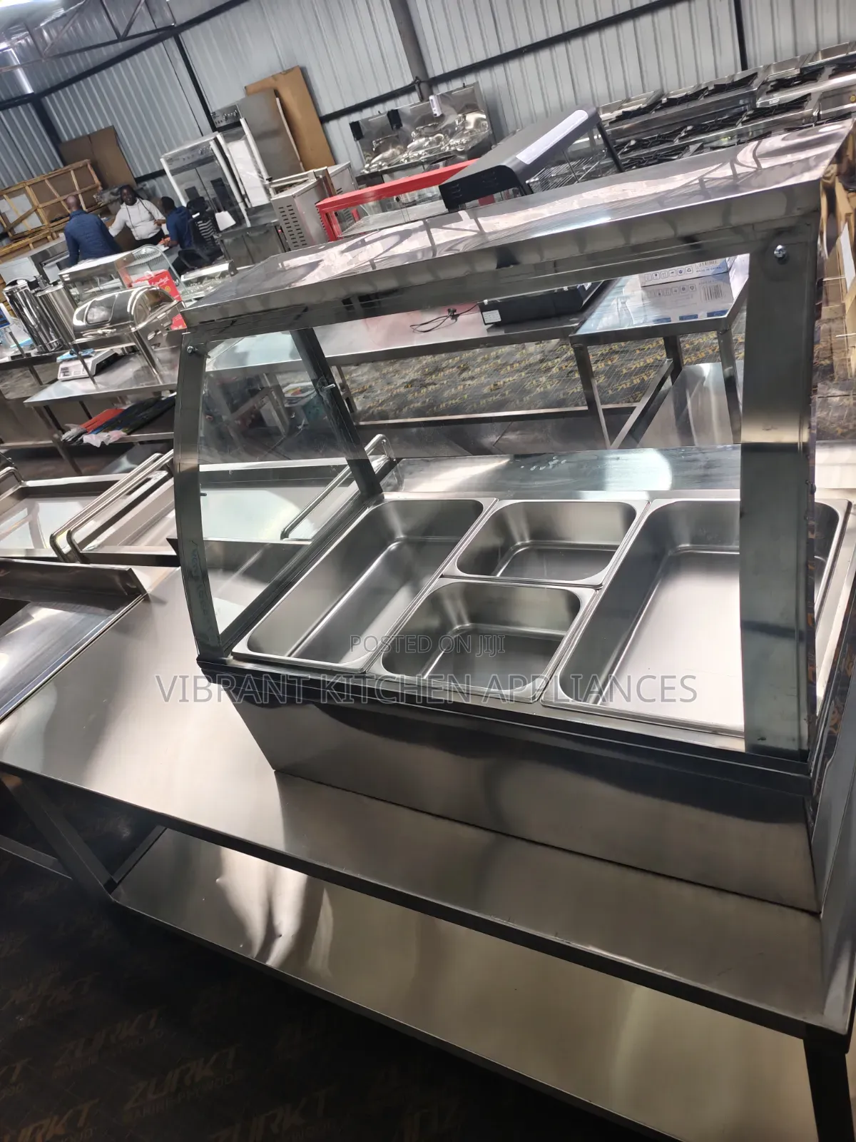 Table Top Food Warmer With Glass Canopy