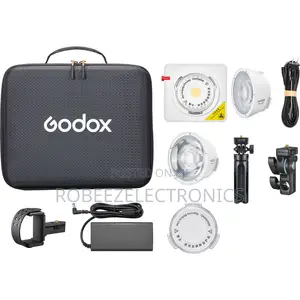 Godox ML100Bi Portable LED Light (36° Lens Power Bank Holder Kit)