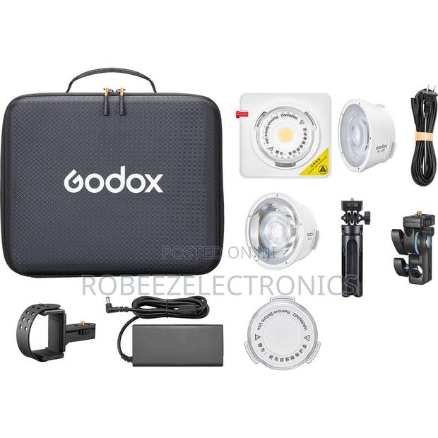Godox ML100Bi Portable LED Light (36° Lens Power Bank Holder Kit)