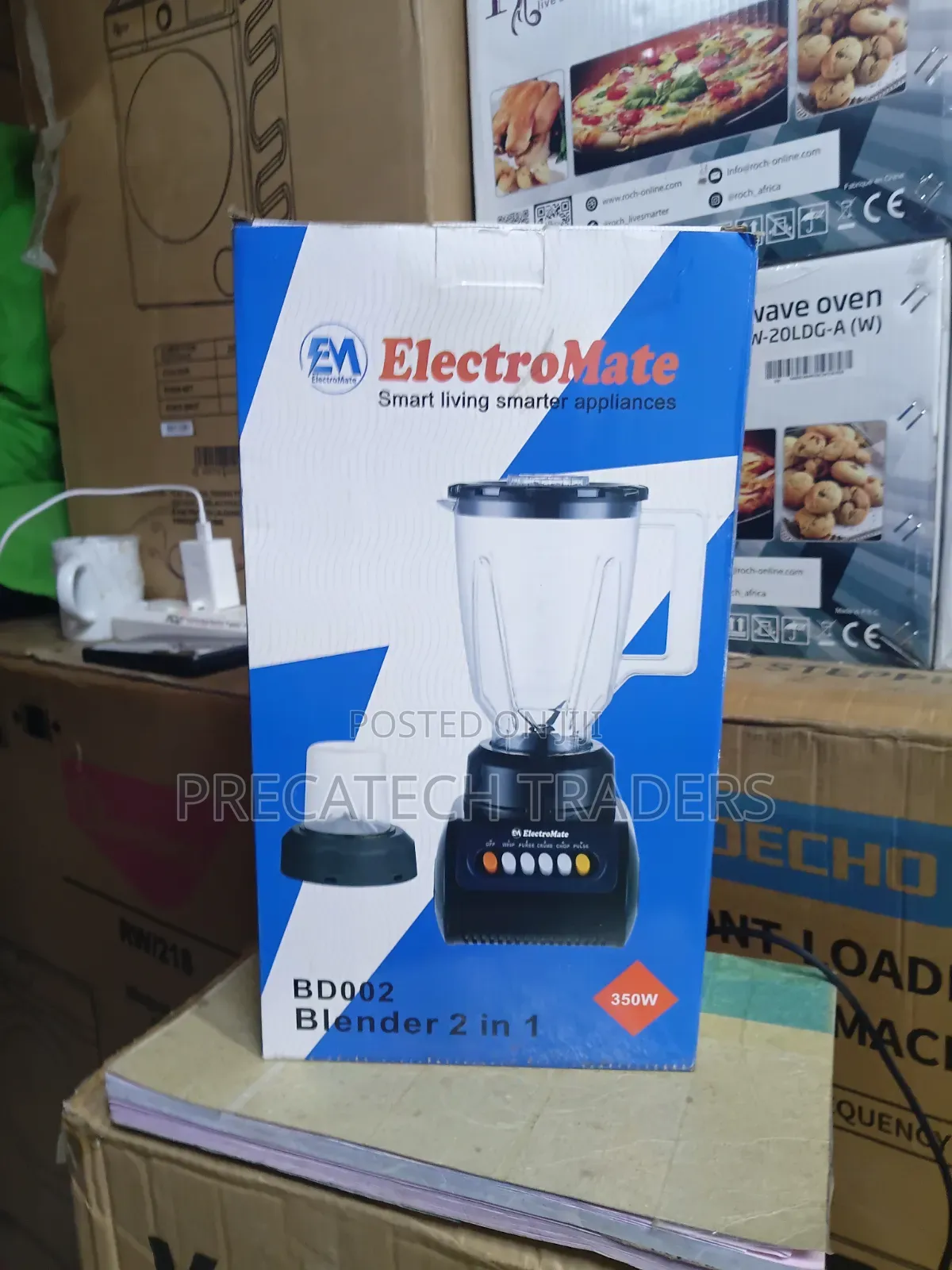 350W ElectroMate Kitchen Blender With Grinding Mill