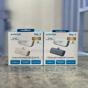 Anker Nano Powerbank ( 22.5W,5000mAH, Built-in-USB-C Connector)
