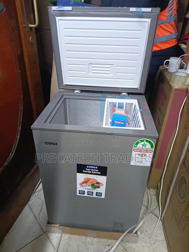 Ecomax 119L Chest Freezer – Energy Saving Grey