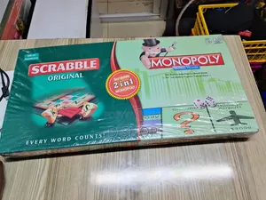 Scrabble 2 in 1 Monopoly Board Games