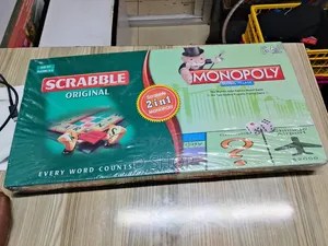 Scrabble 2 in 1 Monopoly Board Games
