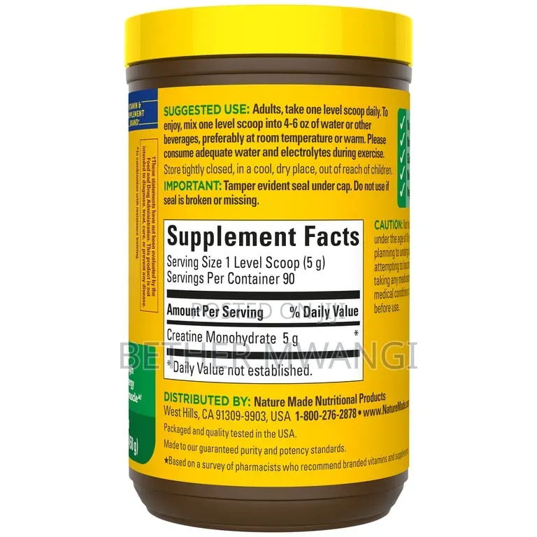 Nature Made Micronized Creatine Monohydrate Drink Mix Powder
