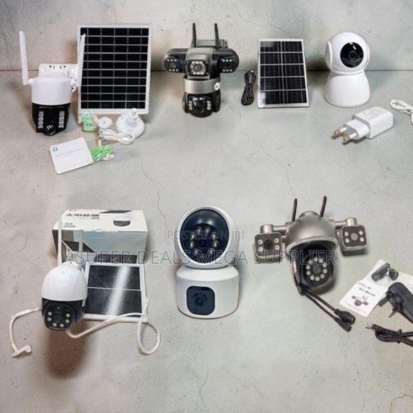Movement Detection 4G Wifi Rotating Dual Triple Lens Solar Cameras