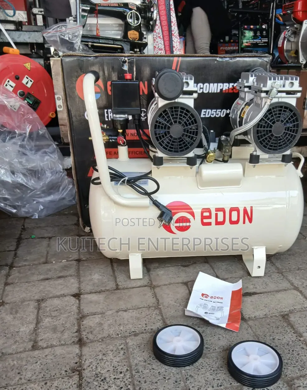 Edon Silent Compressor With 2 Motors 50L /Electric Silent Compressor