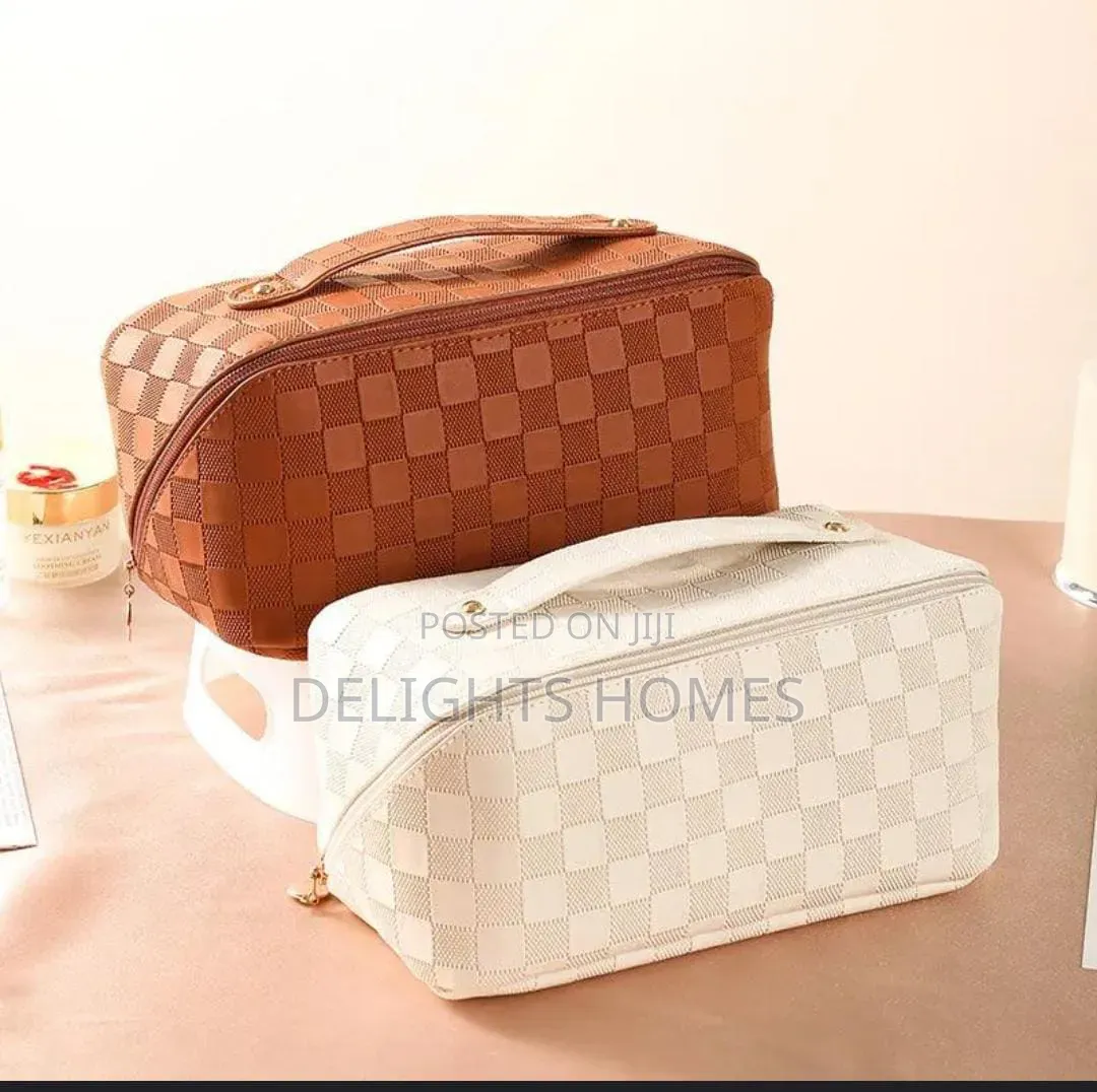 Pu Leather Cosmetic Pouch Bag_esj