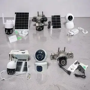 Two in One 4G and Wifi Rotating Dual Triple Lens Solar Cameras