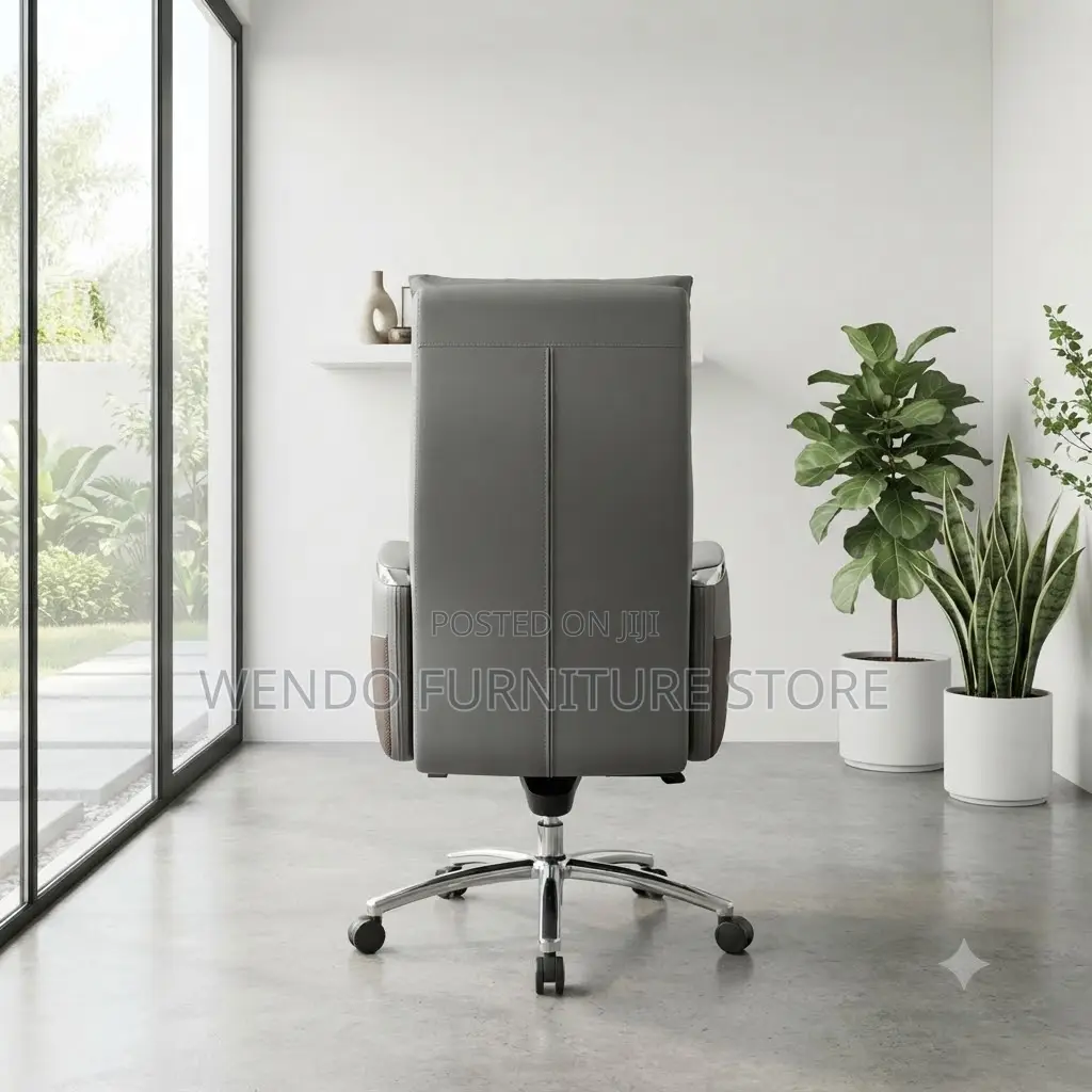 Office Chairs; Leather Heavy Office High Back Chair