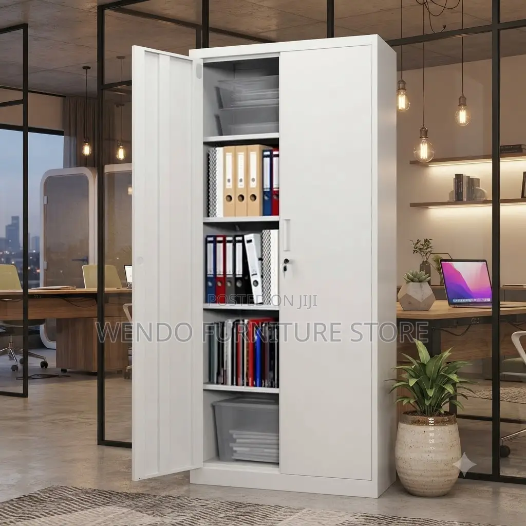 Office Cabinet; Two Doors Filing Cabinet With Adjustable Shelves