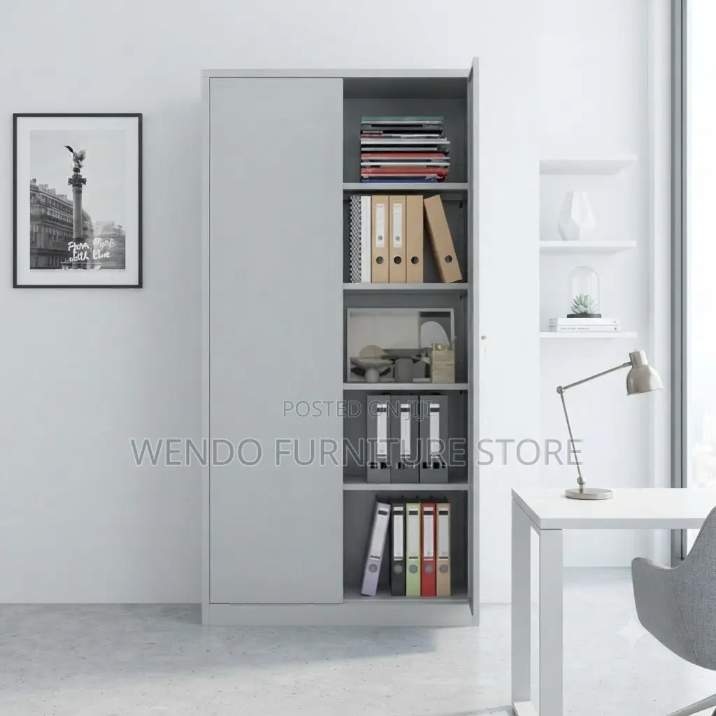 Office Cabinet; Two Doors Filing Cabinet With Adjustable Shelves