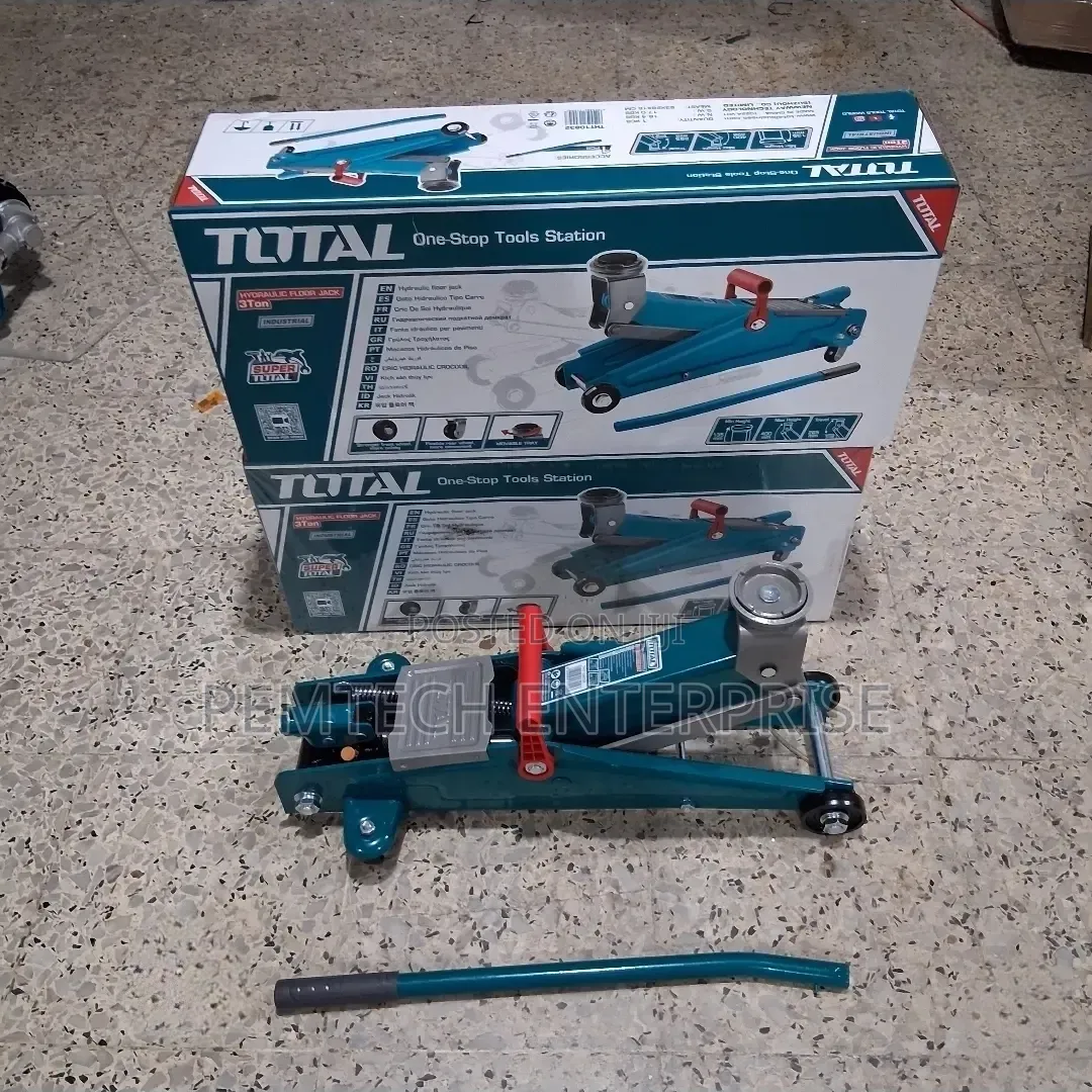 Heavy Duty TOTAL 3-Ton Hydraulic Floor Jack