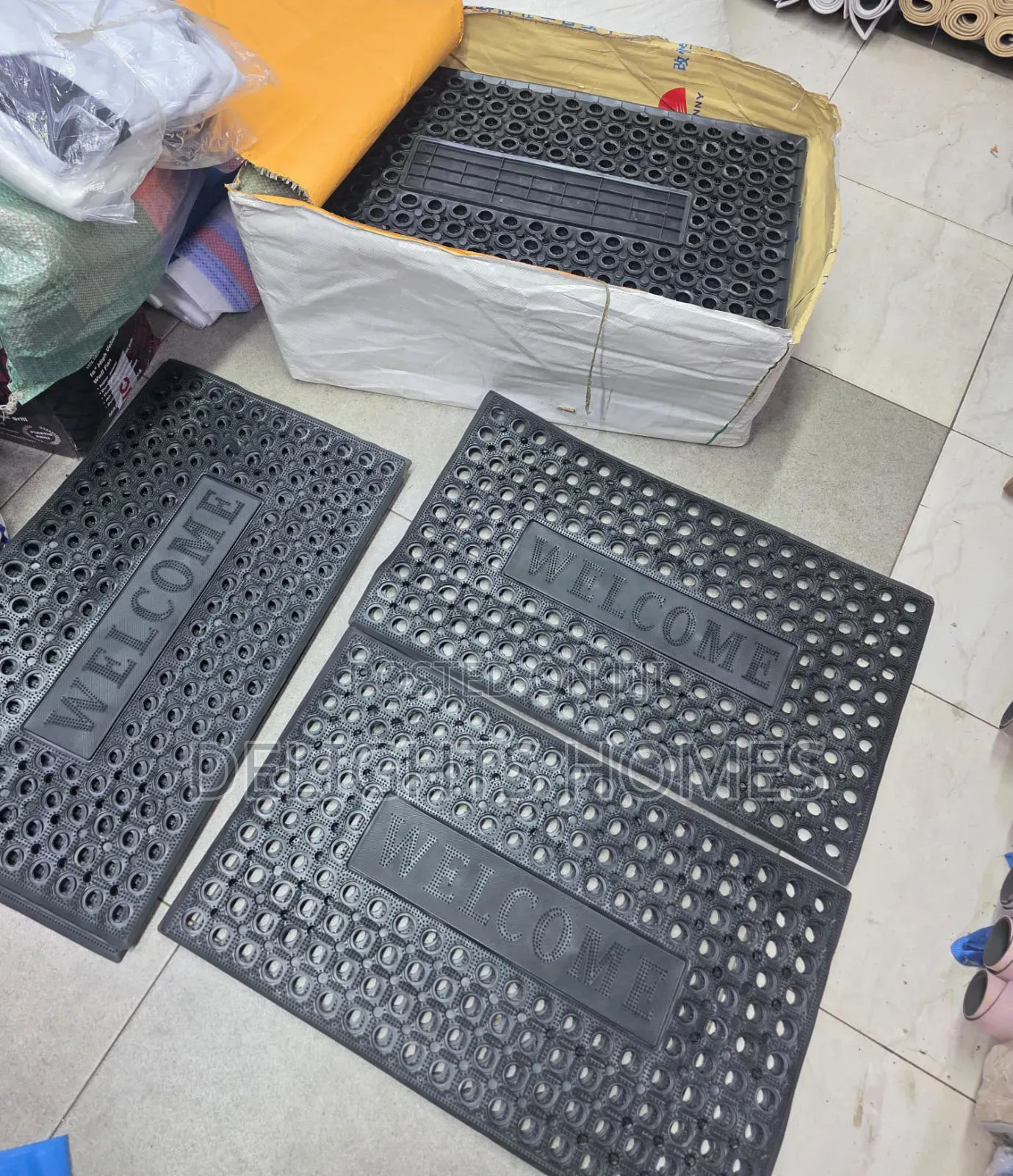 Heavy Duty Rubber Bottom Antislip Outdoor Welcome Mat_sk