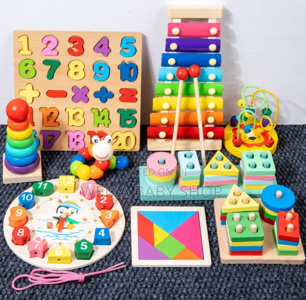 8-in-1 Montessori Wooden Learning Toy Set