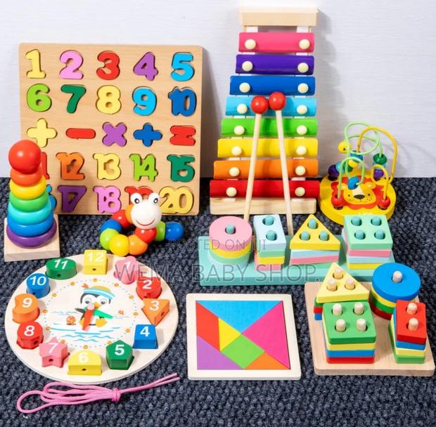 8-in-1 Montessori Wooden Learning Toy Set