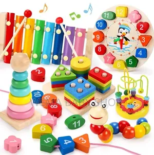8-in-1 Montessori Wooden Learning Toy Set
