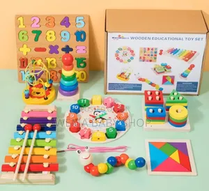 8-in-1 Montessori Wooden Learning Toy Set