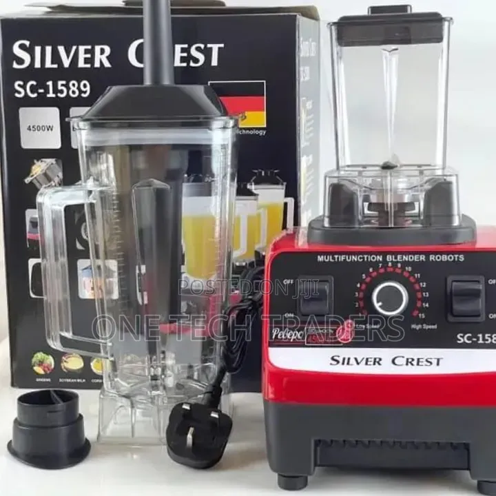 2 in 1 Silver Crest Blender 4500wtts