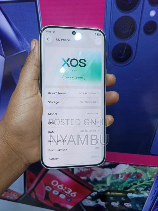 Infinix Note Edge 256 GB Gray - thumbnail 2