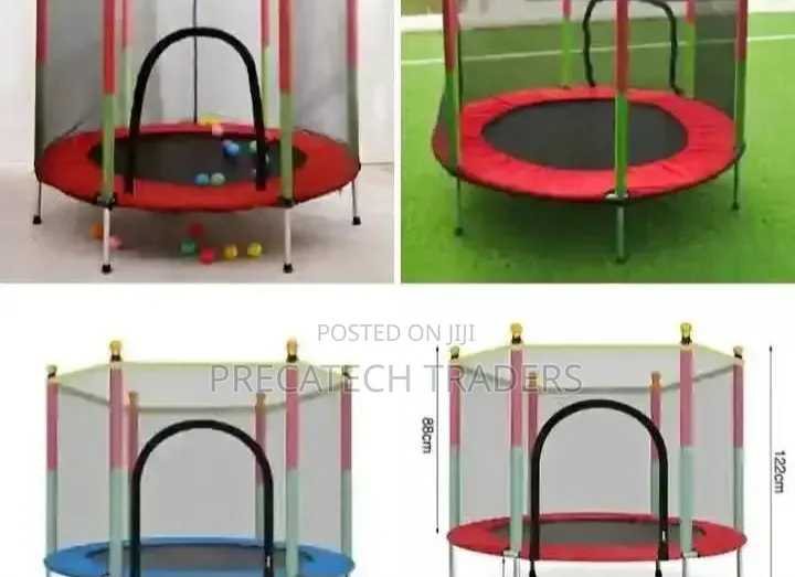 Safe 4FT Mini Trampoline for Kids Home Playground