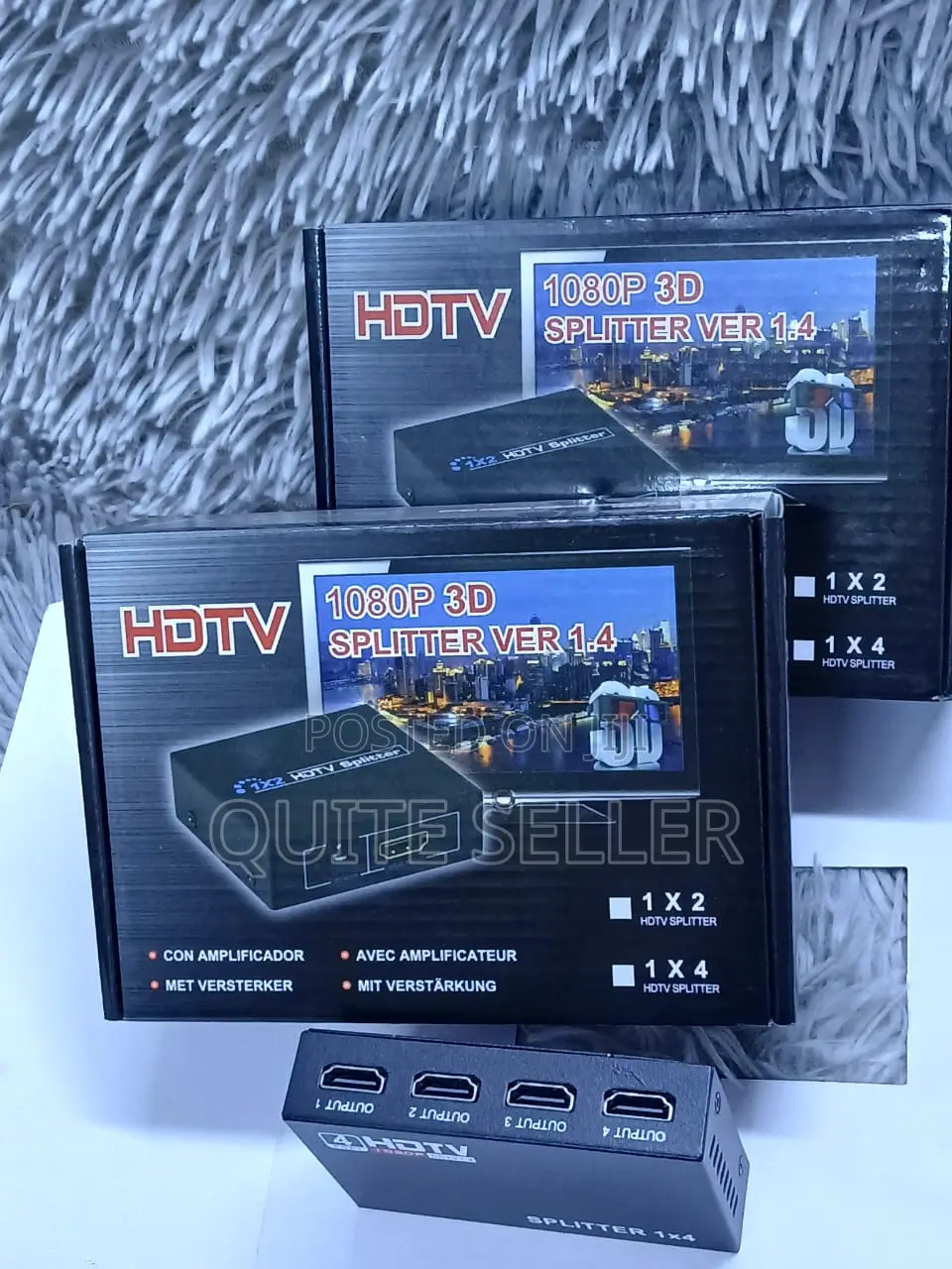 1x4 HDMI Splitter With Signal Amplifier