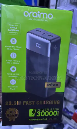30000mah Oraimo Powerbank